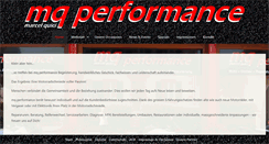 Desktop Screenshot of mqperformance.ch